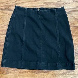 Wild Fable black denim mini skirt size 00